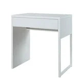 Mainstays Wood and Metal Desk, White, 28.7"W x 19.7"D, with 1 drawer