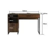 Mainstays Wood & Metal Writing Desk with 1 Drawer and 1 Door for Teen Adult,29.92 in, Mainstays Wood & Metal Writing Desk.