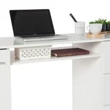 Madesa Modern Office Desk 53", Study Desk with 3 Drawers, 1 Door and 1 Storage Shelf