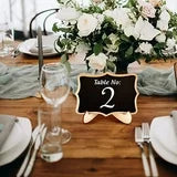 RKSTN Fall Decorations for Home Mini Wooden Chalkboard Blackboard Message Table Number Wedding Party Decor Decorations